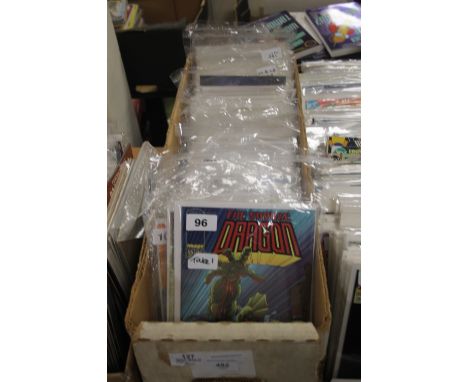 A TRAY OF MISCELLANEOUS COMICS, to include DC Amethyst, Marvel Saga, Trigger, Jonny Demon, GI Joe etc (TRAY NOT INCLUDED)