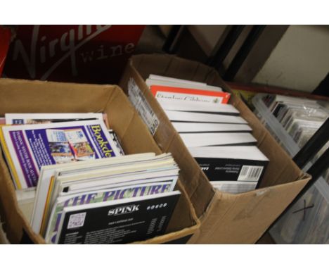 A QUANTITY OF BOOK AND MANUSCRIPT AUCTION CATALOGUES (3 TRAYS)
