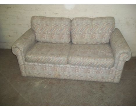 A MODERN CLEAN SOFA BED S/D SMALL TEAR IN BACK