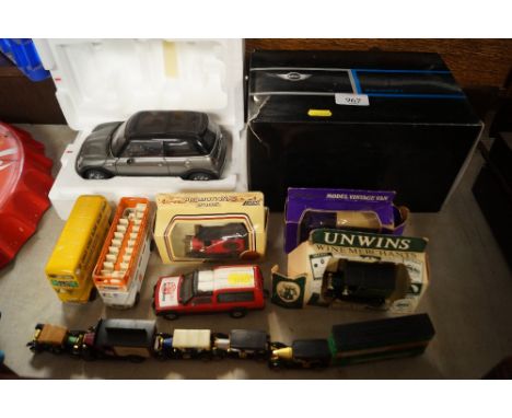 A collection of diecast model vehicles