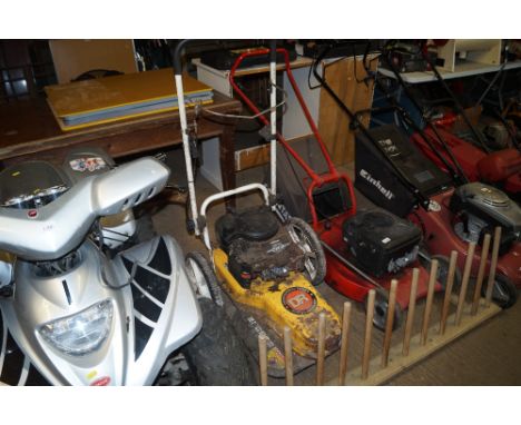 A Briggs &amp; Stratton engine push garden strimmer