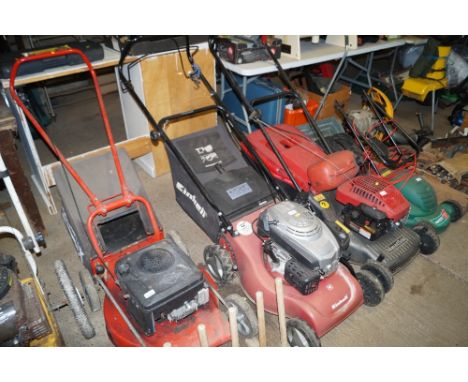 An Einhell petrol rotary lawn mower