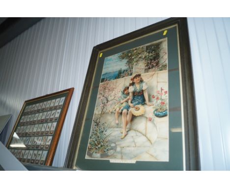 A framed pearl print entitled "Butterflies"