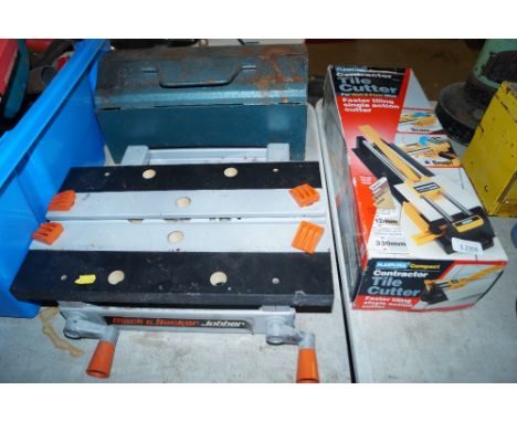 A compact tile cutter
