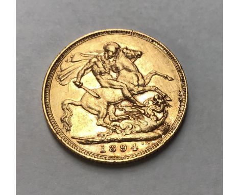 A Victorian 1894m Sovereign Please note this item is at our Derbyshire saleroom, DE65 6LS