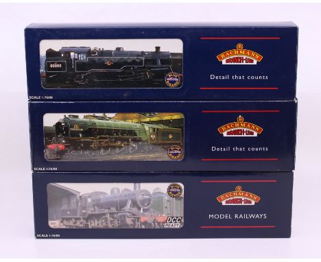 Bachmann: A collection of three boxed Bachmann, OO Gauge, locomotive and tenders, to comprise: Reference: 32-355, 32-554 and 