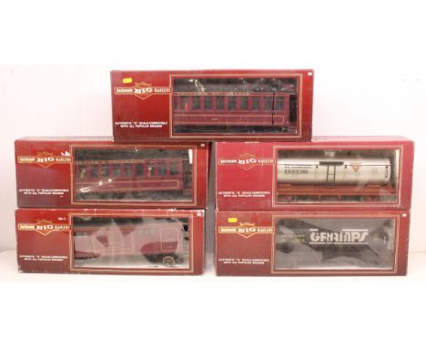 Bachmann: A collection of five boxed Bachmann Big Haulers, G Gauge, rolling stock wagons to comprise: Reference 89091 (2), 93