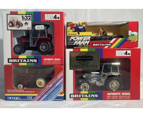 Britains: A collection of assorted Britains boxed vehicles to include: Tractor 5892 Centenary Limited Edition, Massey Ferguso