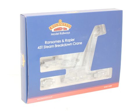 Bachmann: A boxed Bachmann, OO Gauge, Ransomes &amp; Rapier 45 Ton Steam Crane No. 16 GWR Black, Reference 38-801. Original b