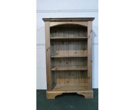 A Modern Ducal Pine Four Shelf Open Bookcase 