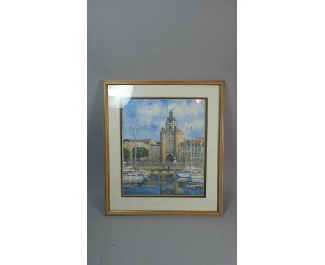A Framed Print Depicting Marina Scene 