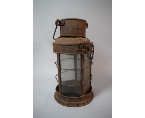 A Vintage Metal Lamp by Rippingilles Birmingham 1930, 33cm High 