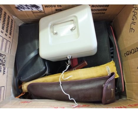 Pentax, Minolta cameras, flutes and cash tins etc