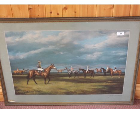 Leesa Sandys, Lumsdaine, signed limited edition print, Immortals of the Turf, 18" x 26"