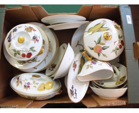 Various Royal Worcester Evesham china