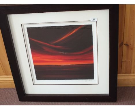 A framed limited edition, Giclée print titled 'Infinity' by Debra Stroud, P/P edition 19/20, 16" x 16" complete with COA, 18"