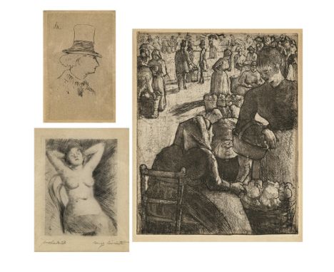 Camille Pissarro
1830 Saint Thomas-des-Antilles - 1903 Paris

Marché aux légumes à Pontoise. 1891

Nicht signiert. L. o. mono