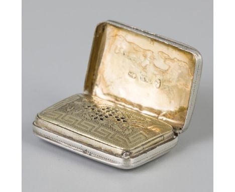With engraved Biedermeier decorations, gilding on the inside and grille with convex shape and meander edge. United Kingdom, B