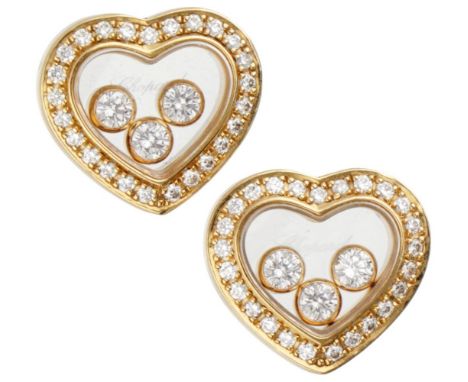 Hallmarks: Chopard, 750. Serial number: 2126103 83 / 4502. Set with 56 brilliant cut diamonds (6x approx. 0.03 ct. and 50x ap