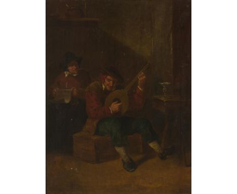 Dating from the 19th. C. oil on panel, laminated. Dim. 35 x 26 cm. Estimate: € 400 - € 600.