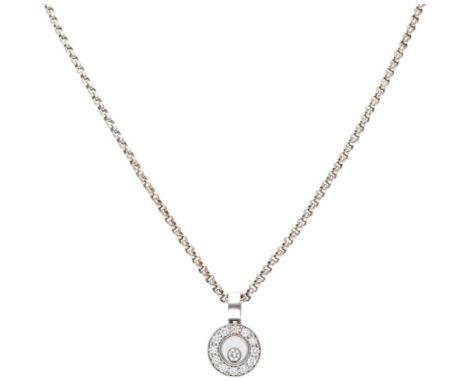 Hallmarks: Chopard, 750. Serial number: 79 / 3087-20 and 2668512. Set with 13 brilliant cut diamonds (1x approx. 0.03 ct. and