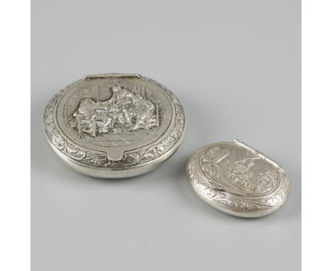 Consisting of an oval model and a large round model. Netherlands, Haarlem / Zutphen, Zaanlandse Zilversmederij / B.W. van Eld