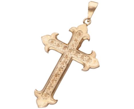 Hallmarks: 750. Light wear. LxW: 6.4 x 3.4 cm. Weight: 2.36 gram.