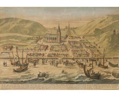 By: G. van Giessen and R. Boitet from: The Description of The Hague, by: Mr. Jacob de Riemer. I.: 34,5 x 50,4 / frame: 51 x 6