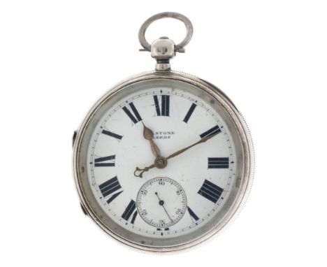 Case: silver (835/1000) - manual wind - key - condition: good - diameter: 57 mm - hardlex glass - movement in working order, 