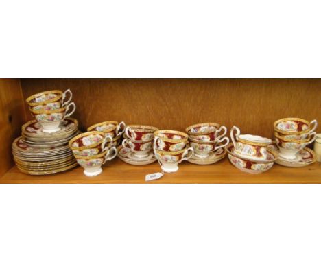 Royal Albert "Lady Hamilton" tea service.