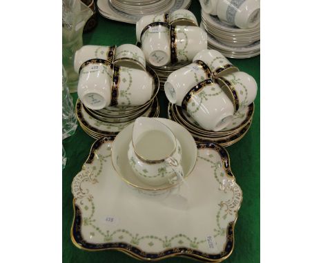 Victorian porcelain tea service for 12-people.