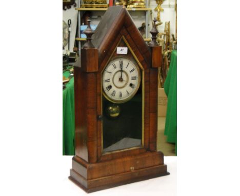 An American mantel clock with 2-train movement