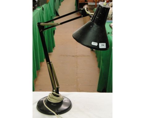 A Vintage black angle poise table lamp.