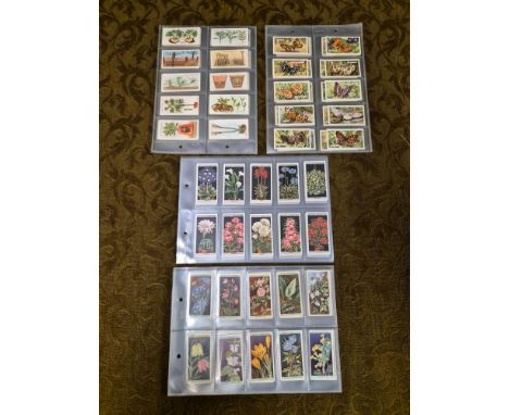 Vintage Wills and Gallaher cigarette cards complete sets. Wills Flower Culture in Pots, Wild Flowers, Gardening Hints and Gal