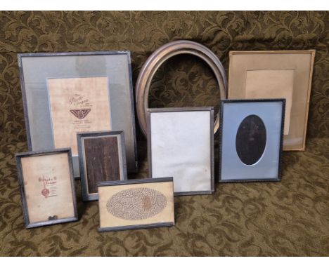 Vintage photograph frames, largest 26 x 31cm.
