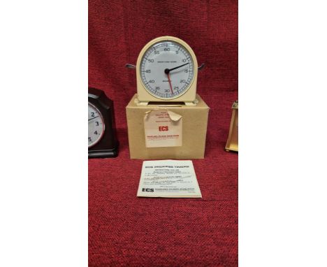 Smiths ECS timer clock in working condition with original packaging together with Smiths bakelite 30 hour clock, HSC travel c