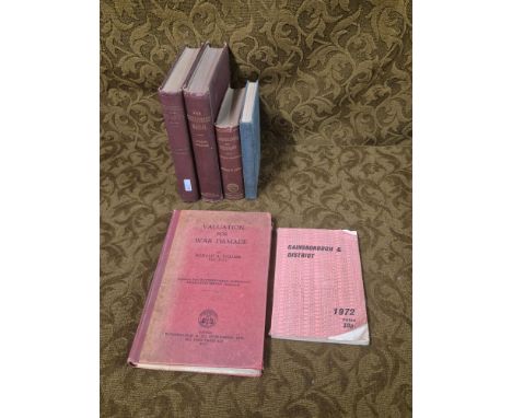 The Auctioneers Manual 9th Edition, Landlord & Tenant 8th Edition, Valuation for War Damage 1 volume and Gainsborough & Distr