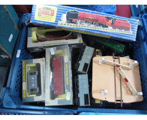 Two Hornby Dublo 'OO' Gauge/4mm 4-6-2 Steam Locomotives for Spares/Repair, no tenders, Duchess Class Maroon (numbered 46251) 