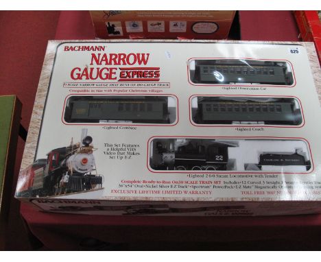A Bachmann Ref No 25002 Narrow Gauge (On30) U.S.A Outline "Old Timer" 2-6-0 Steam Locomotive and Eight Wheel Tender, overall 