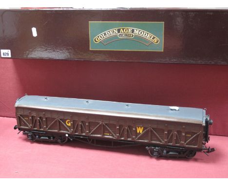 A Gauge One Model by "Golden Age Models" of A Great Western "Siphon G" Braced Wagon R/No 1450, fitted with battery power, sou
