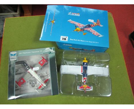 Two Boxed Model Aeroplanes, 1:72 Scale Red Bulk Ziuko Edge 540 and Jet Provost T5, unchecked for completeness, appear unused.