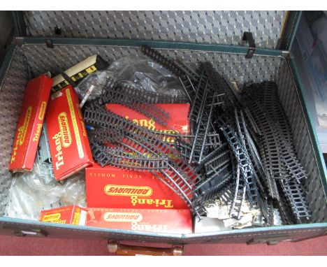 A Quantity of Railway Modelers Accessories, including track, boxed signals, R.84, three line side huts, R292 points, etc (hel