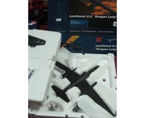 A Boxed 1:72 Scale Diecast Model Aeroplane Hobbymaster Lockheed U2 'Dragon Lady', unchecked for  completeness, appear unused.