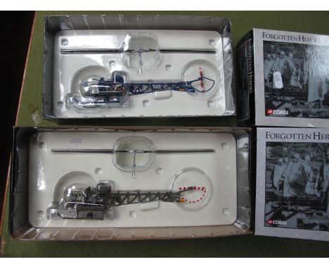 Two Boxed Diecast Model Helicopters, Corgi 1:48 Scale Bell H13, unchecked for completeness, appear unused.