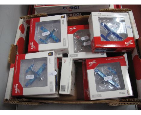 Twelve Boxed Model Aeroplanes, Herpa 1:200 Scale, various versions, Antonov An-2 (10), Antonov An-22 and Aero Spacelines Supe