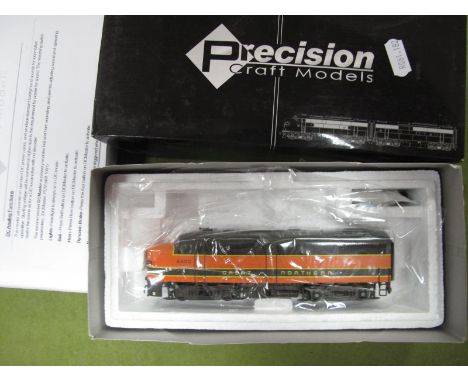 A "Precision Craft Model" 'HO" Gauge Boxed Alco FA U.S.A Outline Diesel Locomotive, Great Northern Livery R/No 4400; very goo