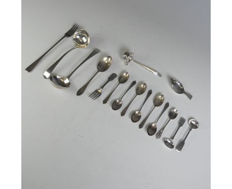 A set of six silver 'hallmark' Teaspoons, by&nbsp;Travis, Wilson &amp; Co Ltd., UK Assay offices, 1953, unboxed,&nbsp;togethe