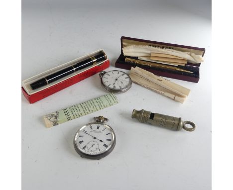 A silver open face Pocket Watch, the white enamel dial signed 'S.Smith &amp; Son 9 Strand Watchmaker to the Admiralty London'