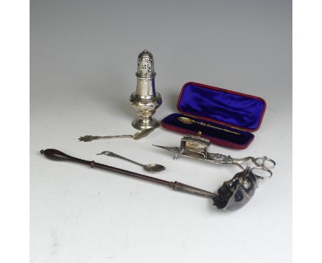 A George III silver Muffineer / Caster, by&nbsp;Jabez Daniell &amp; James Mince, hallmarked London 1770, of traditional form 