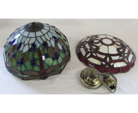 Tiffany style lamp shade and ceiling light